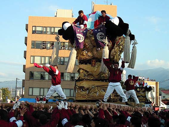 ミニチュア太鼓台（大江、中須賀太鼓台 有り難